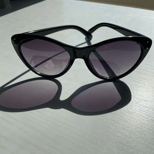 Black cateye sunglasses